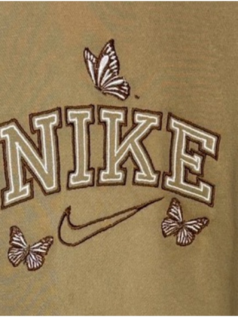 Nike Vintage Style Butterfly Embroidered Sweatshirt Size M - Picture 5 of 5